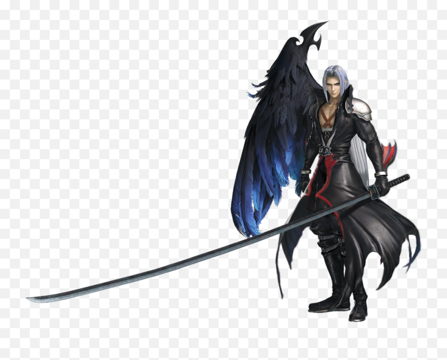7 Days Of Video Game Characters - Sephiroth One Winged Angel Png,Sephiroth Png