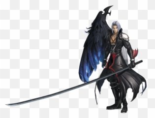 7 Days Of Video Game Characters - Sephiroth One Winged Angel Png,Sephiroth Png