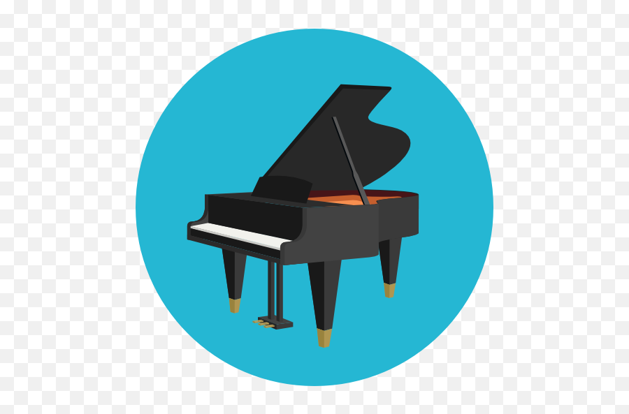 Musical Instrument Orchestra Music - Piano Icon Color Png,Piano Keys Icon -  free transparent png images 