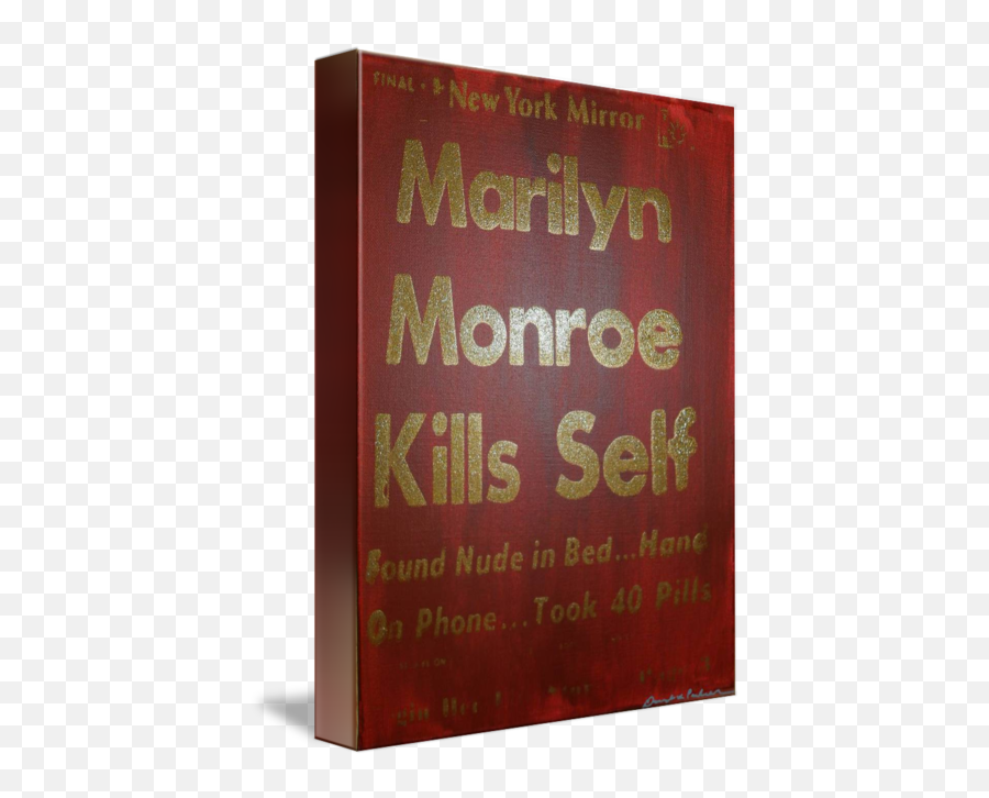 Marilyn Monroe Kills Self Golden - Horizontal Png,Kills Icon