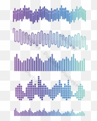 Abstract Color Sound Wave Pattern Free Png Transparent Layer - Language