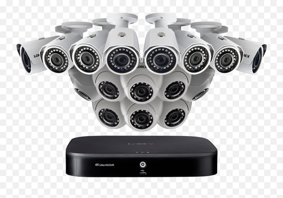 16 Channel Hd Security Camera System With Super 2k - Lorex Png,Snake Pass Switch Icon