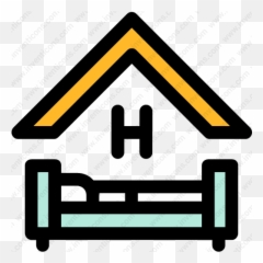 Download Hostel Bed Hotel Sign Logo Vector Icon Inventicons - Hostel Png