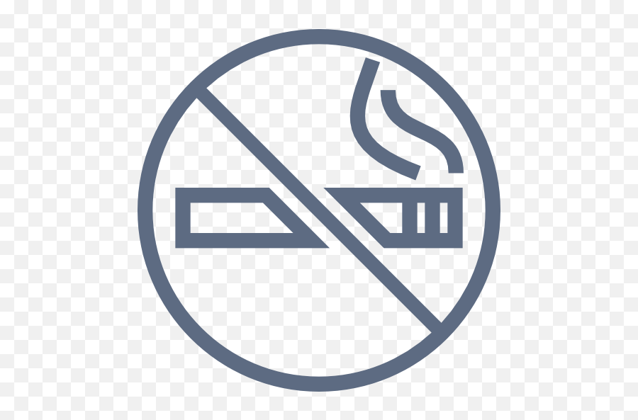 Grey No Smoking Free Icon Of Hotel - No Touch Icon Png,Icon No Smoking
