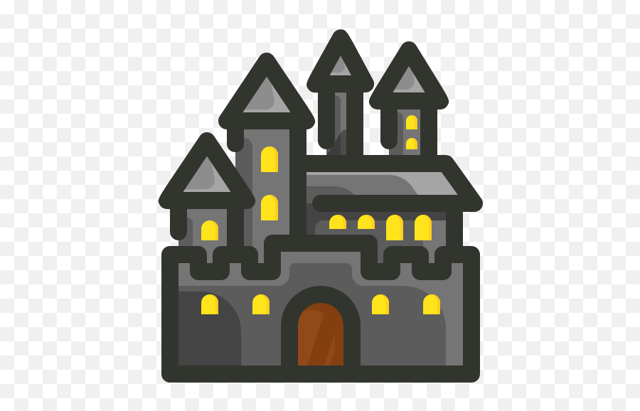 Castle Ghost House Horror Spooky Free Icon Of Halloween 01 - Icone Chateau Png,Spooky Icon