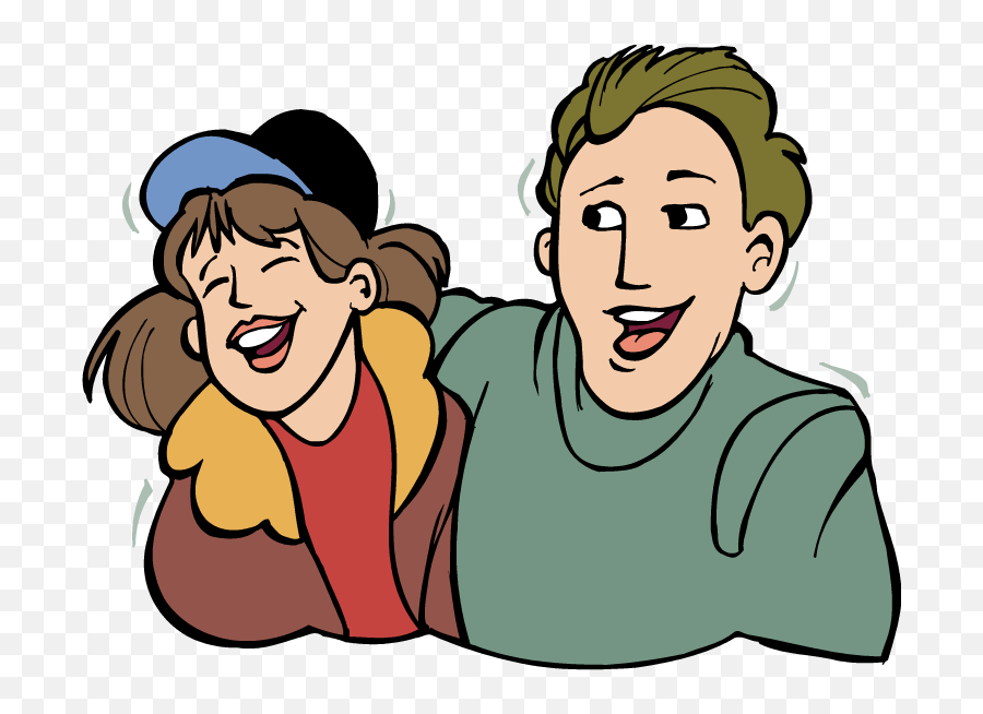 Library Of People Laughing Vector Free - Man And Woman Laughing Cartoon Png, Laugh Png - free transparent png images 