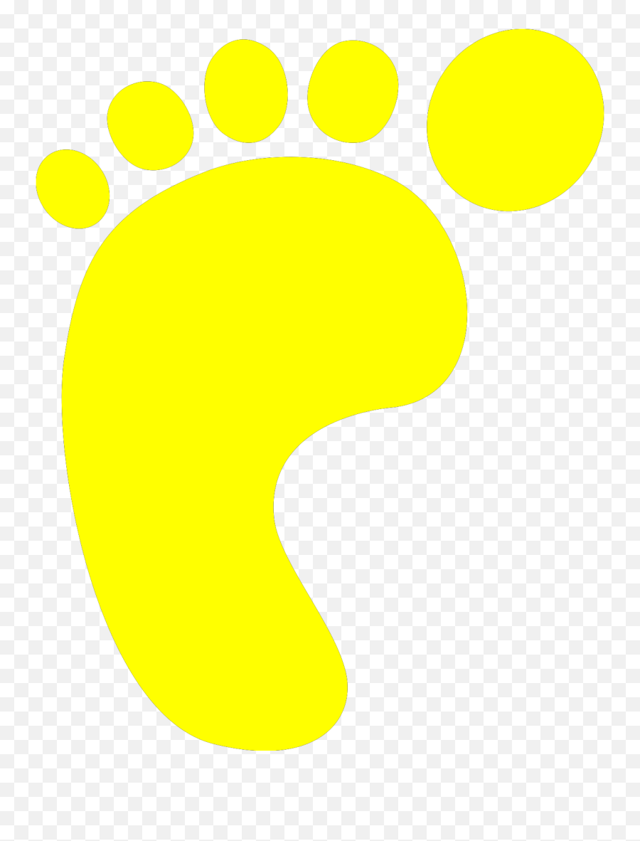 Foot Step Clipart Yellow - Png Download Full Size Clipart White Footsteps Png,Footstep Icon