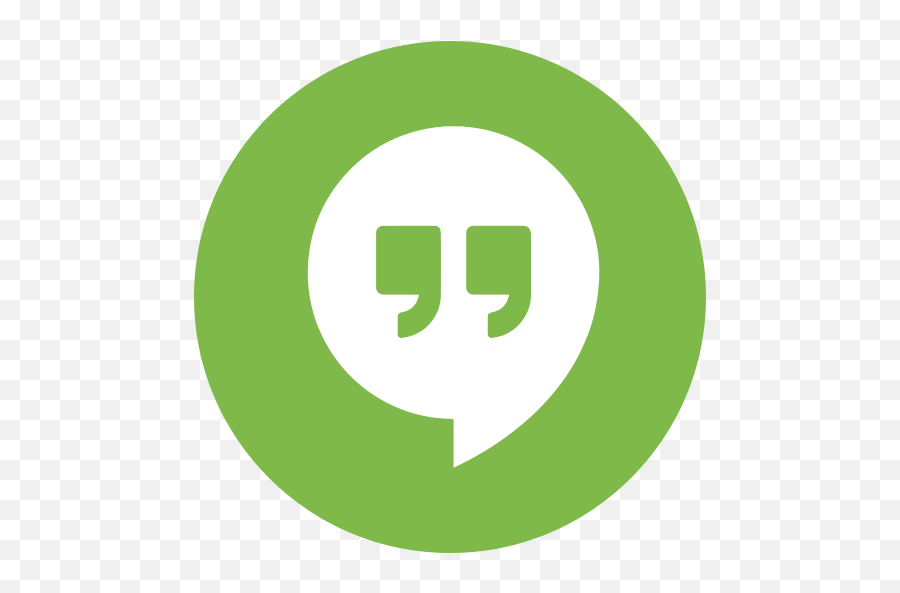 Hanghout Free Icon Of Social Circle 2 - Google Hangouts Clip Art Png,Google Hangout Icon
