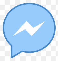 Facebook Messenger Icon In Blue Ui Style - Logo Png Hd