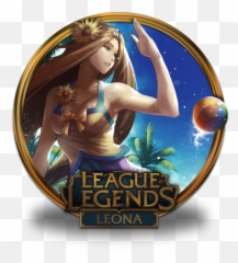 Leona Pool Party Unoff Icon League Of Legends Gold Border - League Of Legends Summer Skins Png,Pool Party Png