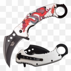 Dark Side Karambit Dragon White Handle - Utility Knife Png,Karambit Png
