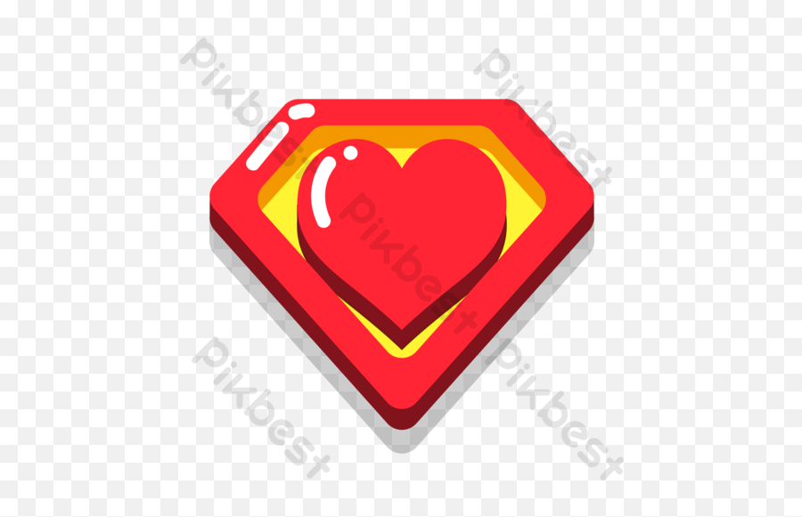 Superman Logo With Heart Png Images Ai Free Download - Pikbest Coração Super Man Png,Game With Heart As Desktop Icon