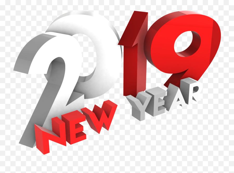 Happy New Year 2019 Png Red And White By Mtc Tutorials - Mtc Happy New Year 2020 Png,New Year 2018 Png
