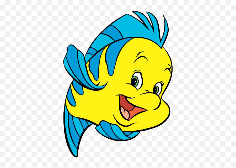 Graphic Transparent Library Png Files - Flounder Little Mermaid,Flounder Png