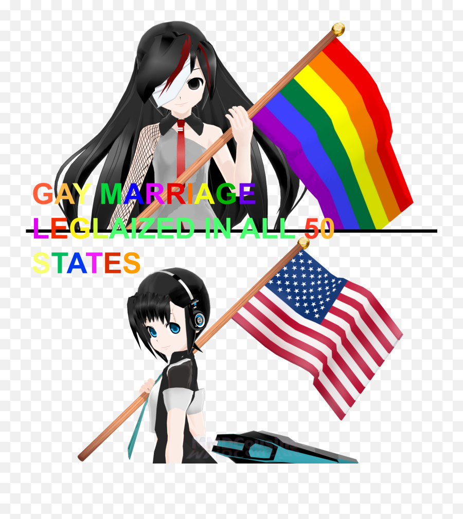 Anime Same Sex Marriage - Lgbt Flags As Anime Png,Marriage Png