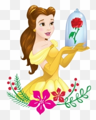 Pin By Analise - Belle Beauty And The Beast Cartoon Png,Beauty And The Beast Rose Png