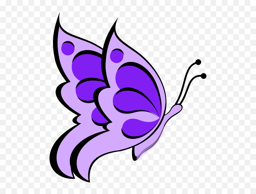 Purple Light Clip Art - Spring Butterfly Clip Art Png,Purple Butterfly Png