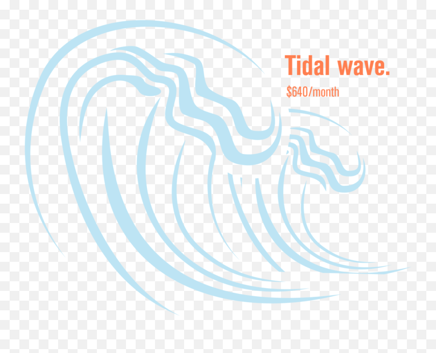 Download Hd Tidal Wave - 01 Sticker Mural Vagues 3 Graphic Design Png,Tidal Png