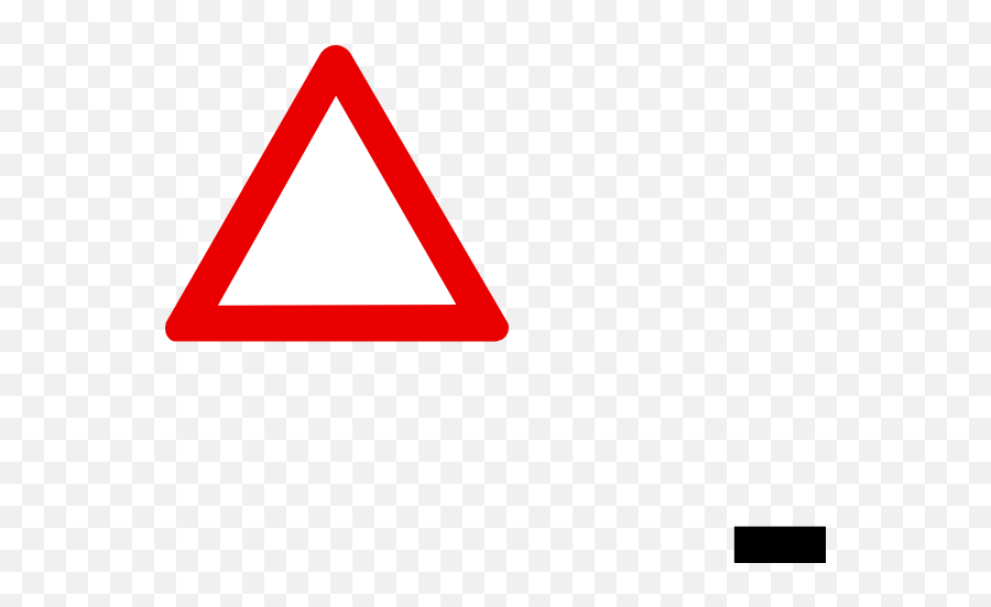 Warning Sign Download Free Clip Art - Blank Triangle Road Sign Png,Warning Sign Png