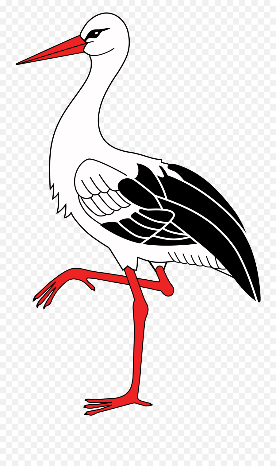 Stork Png 4 Image - Cigogne Clipart,Stork Png