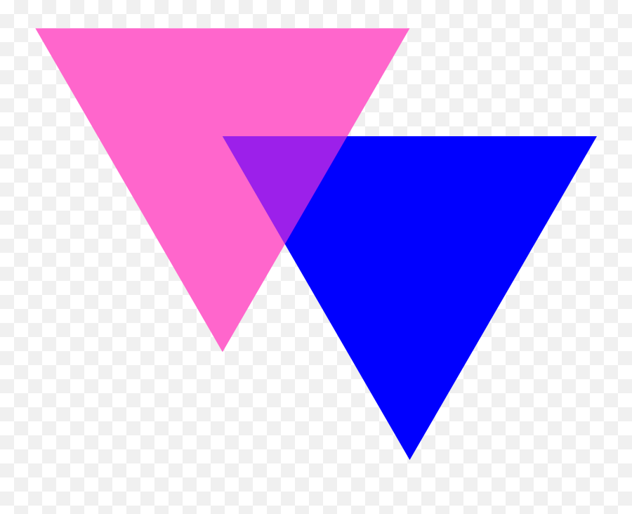 Triangles Png 3 Image - Bisexual Pride Triangles,Triangles Png