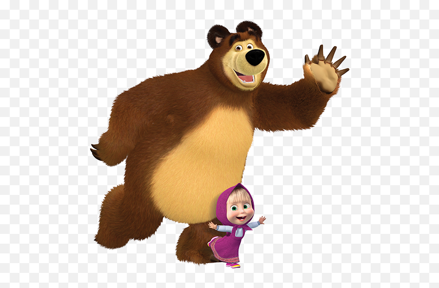 Masha And The Bear Hello Png Image - Masha And The Bear Transparent,Masha And The Bear Png