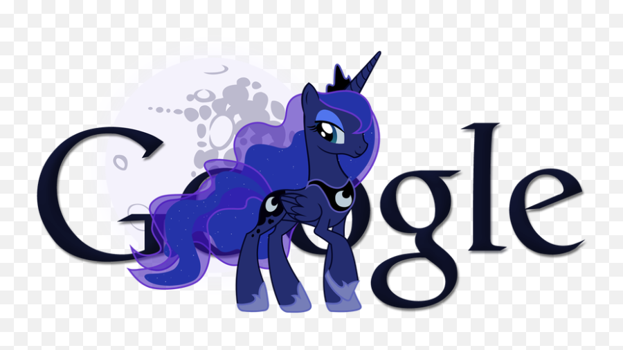 Princess Luna Google Logo Transparent - Google Png,Luna Transparent Background