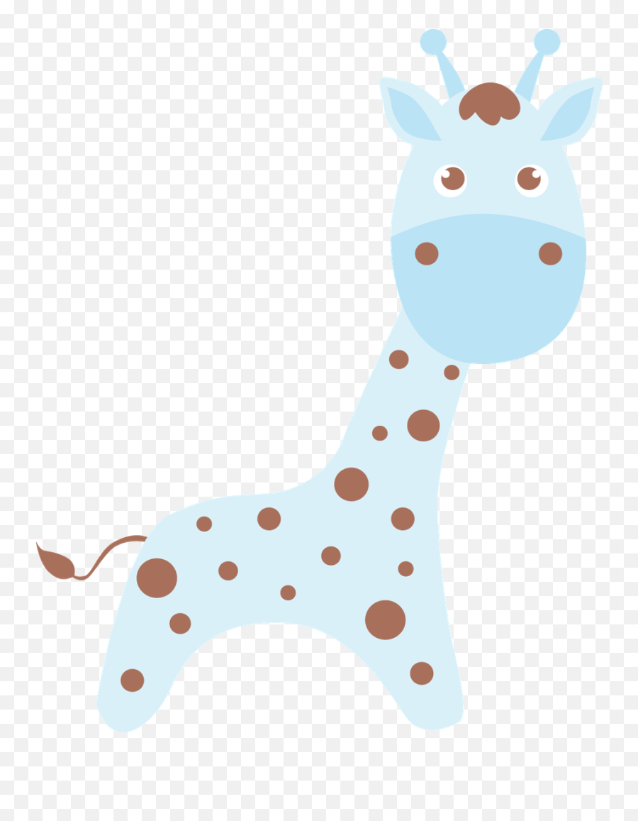 Download Hd Giraffe Clipart Profile - Baby Boy Clipart Girafa Baby Azul Png,Boy Clipart Transparent