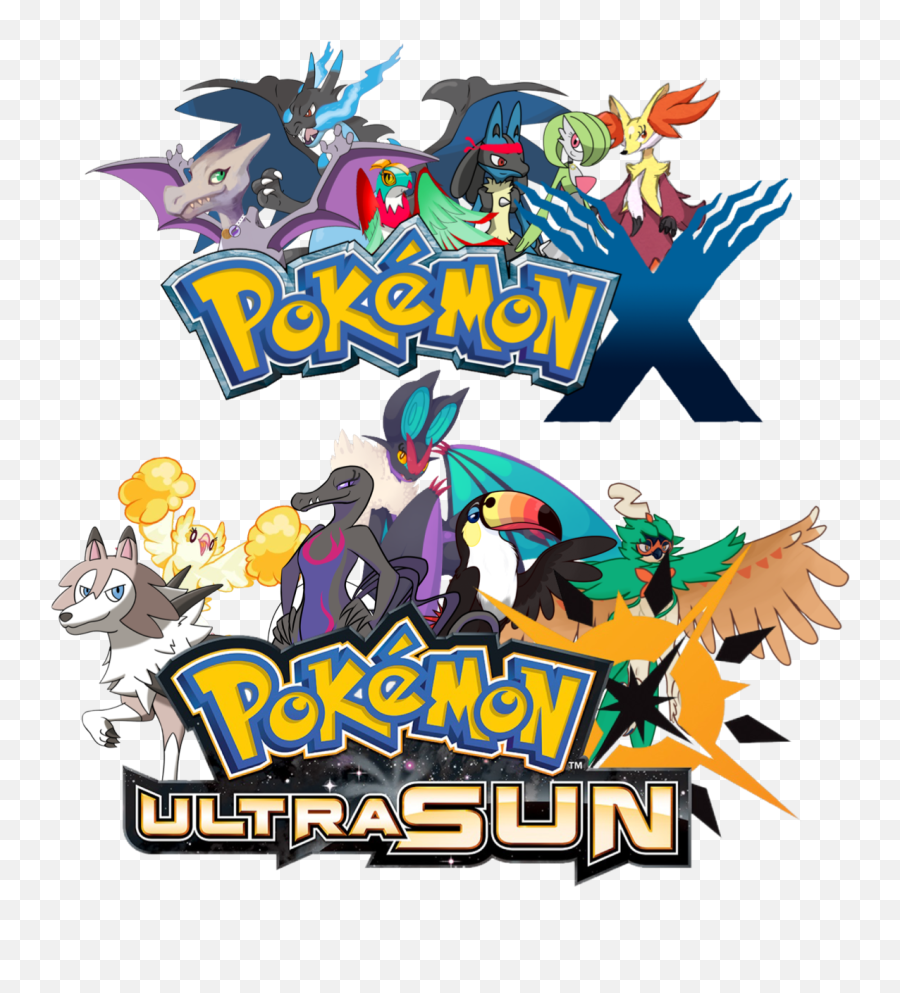 Featuring The Teams I Beat Them - Pokemon Ultra Sun And Ultra Moon Title Png,Pokemon Logos