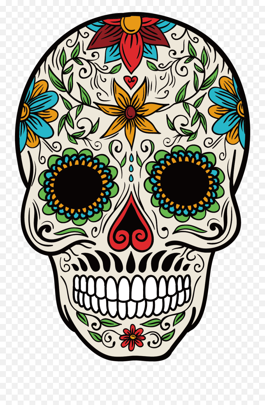 Mexican Skull Mexico Color Calavera La - Mexican Skull Png,Calavera Png