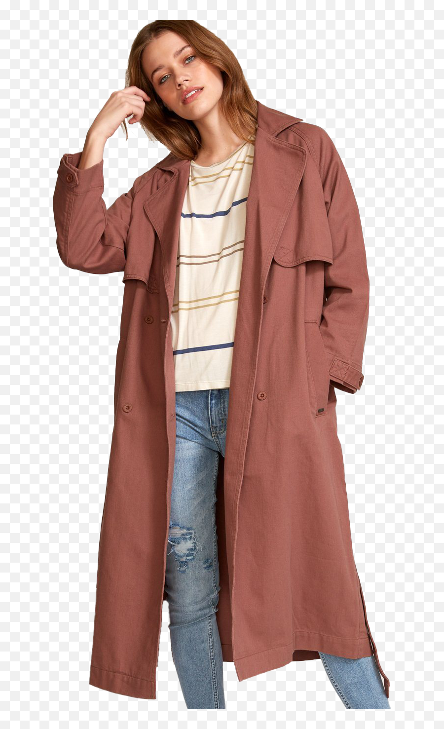 Download Trench Coat Png Image - Rvca Larson,Trench Coat Png