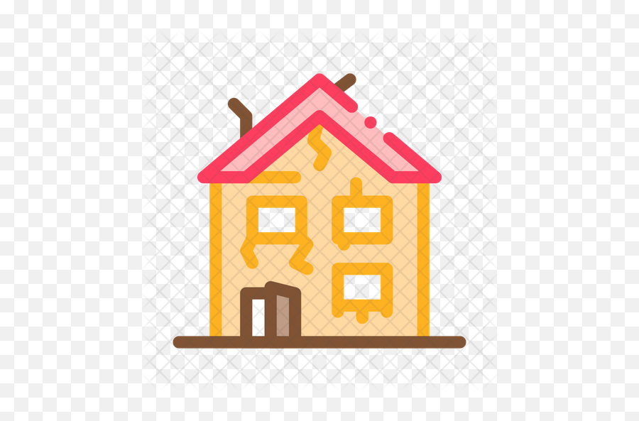 Collapse Old House Icon - Illustration Png,Old House Png
