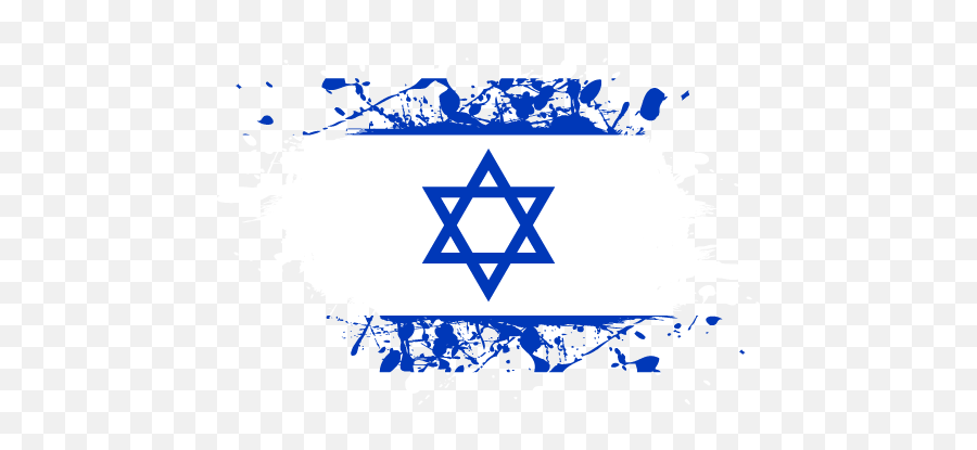 Vector Country Flag Of Israel - Ink Splat Vector World Flags Memorial Cemetery Png,Israel Flag Png