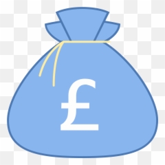 Funt Worek Pienidzy Icon - Clipart Euro Money Bag Png