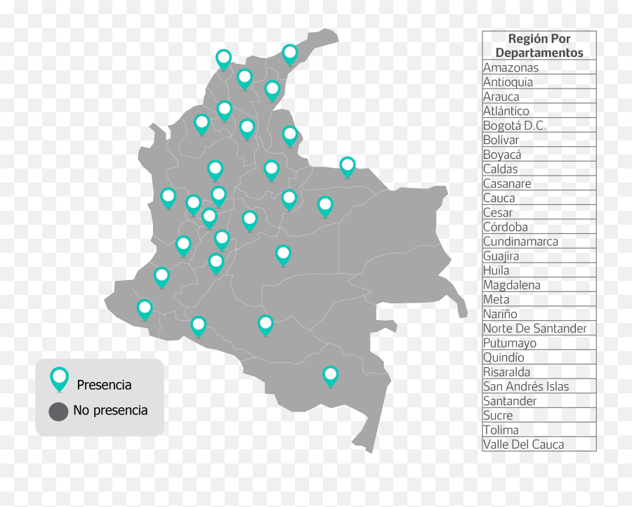 Mapa Colombia Png - Mapa De Colombia Securitas Colombia Colombia Flag In Country,Colombia Flag Png