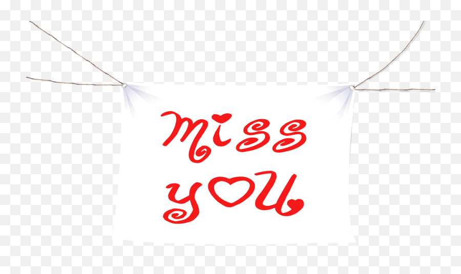 Miss You Banner White - Free Image On Pixabay Vertical Png,White Banner Png