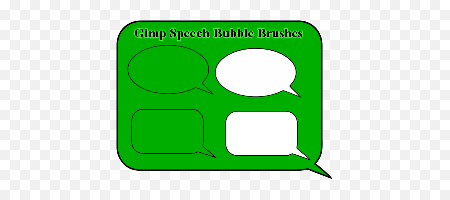 Gimp Chat Callouts And Speech Bubbles - Gimp Brushes Bubble Speech Png,Speech Bubble Generator Png