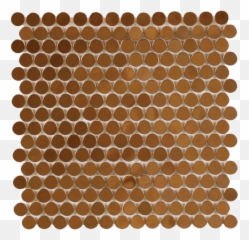9031png 600578 Metal Tile Copper Mosaic - Penny Round Tile Black,Tile Png