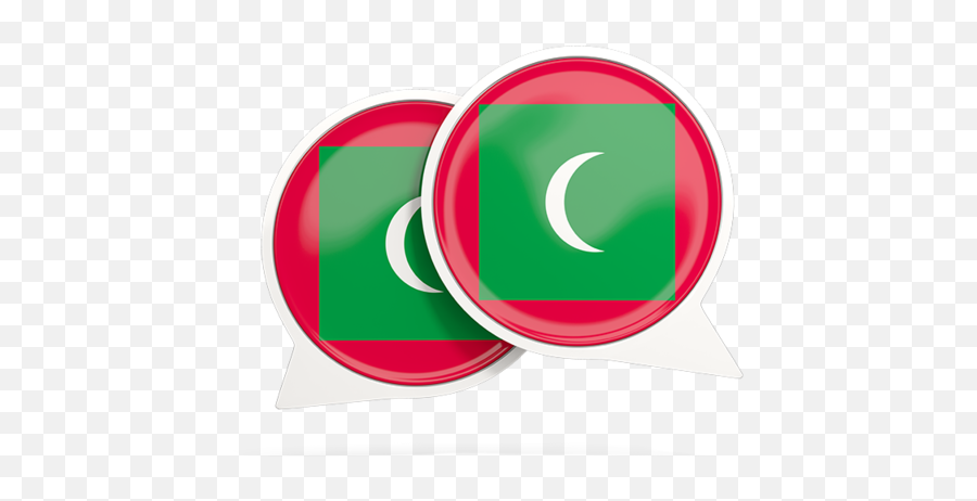 Round Chat Icon Illustration Of Flag Maldives - Flag Png,Chat Icon Png