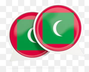 Round Chat Icon Illustration Of Flag Maldives - Flag png