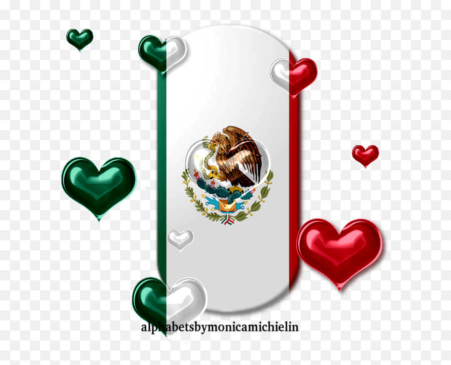 Monica Michielin Alfabetos Mexico Flag Alphabet And Png - Mexico Flag Tapestry,Bandera De Mexico Png