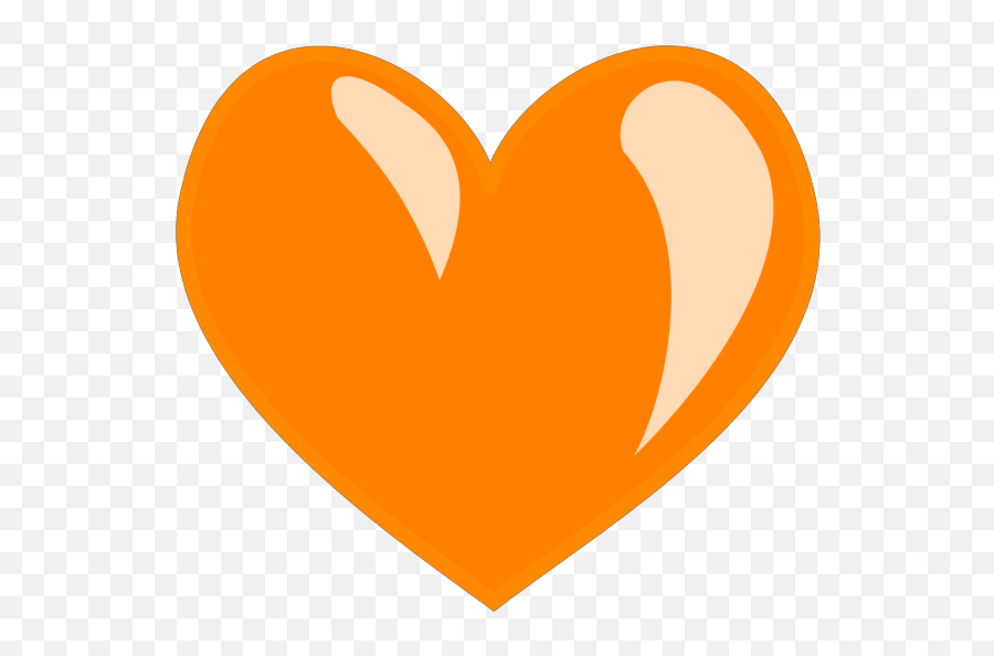 Blue Heart Png Svg Clip Art For Web - Download Clip Art Cartoon Heart Orange,Orange Heart Png