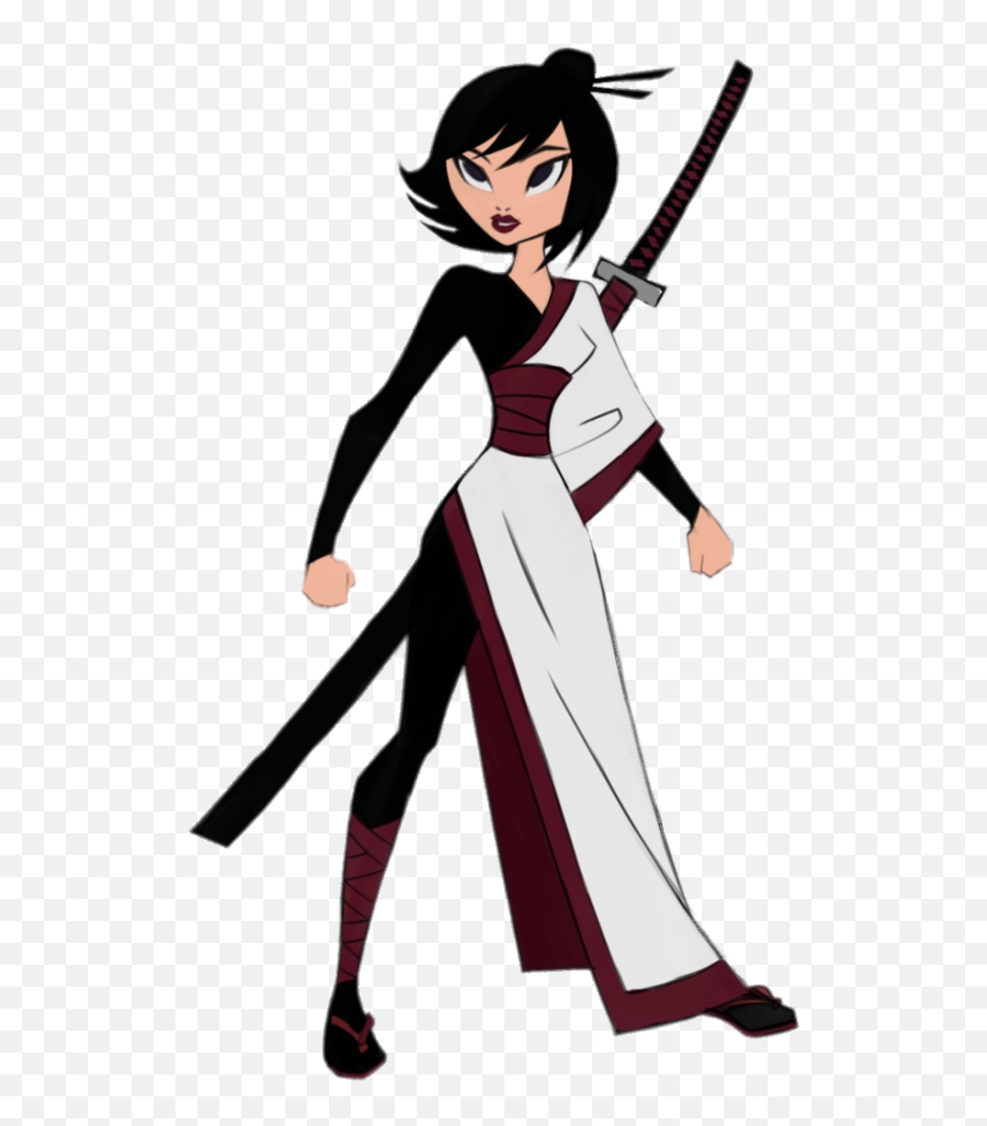 Samurai Jack Character Ashi In Kimono - Ashi Aku Samurai Jack Png,Samurai Jack Png