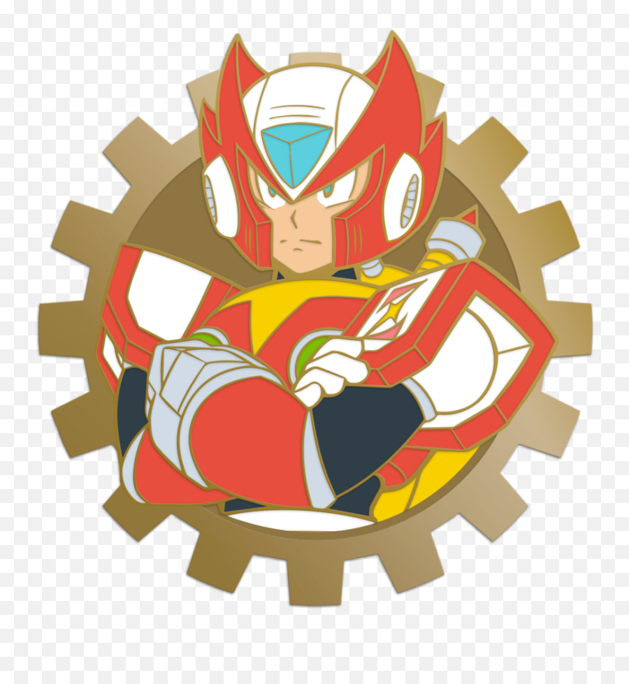 Mega Man X Zero Pin - Badge Making With Paper Png,Mega Man X Logo