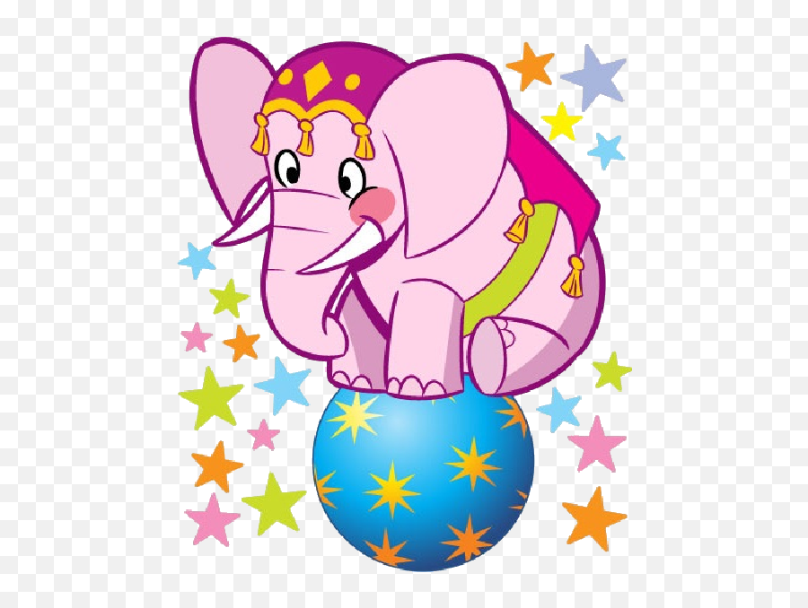 Circus Elephant Clipart Freeuse - Circle Of Stars Green Png,Circus Elephant Png