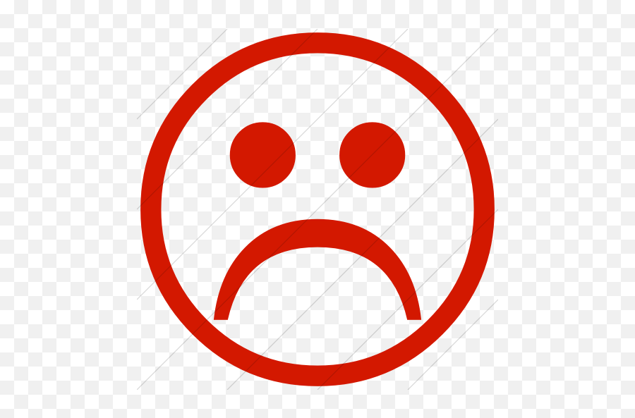 Iconsetc Simple Red Classica Sad Face - Dot Png,Face Icon Transparent
