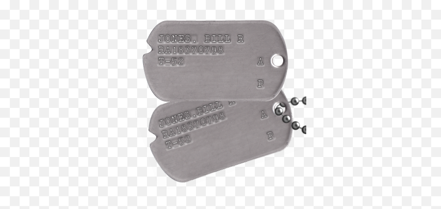 Army Dog Tags 1950 - Solid Png,Dogtag Icon