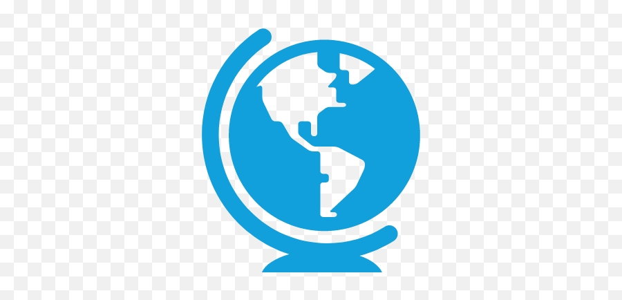 About Us - Dimension Software Png,Blue Globe Icon