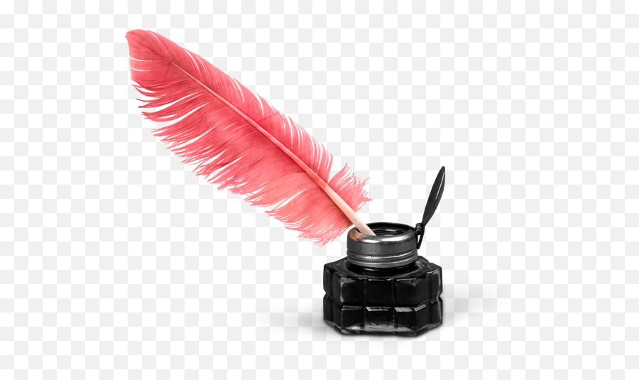 Quill Pen Images - Pink And Feather Ink Pen Full Size Png Pink Pen P Ng,Quill Pen Png