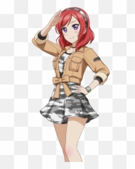 School Idol Tomodachi - Cards Album 595 Nishikino Maki SR Love Live Military png